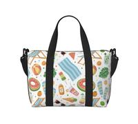 Borsa tote per computer portatile, da donna, da lavoro, con motivo cartone animato, telo da spiaggia, telo da spiaggia, borsa da viaggio, borsa da palestra per donne, uomini, oggetti personali, borse