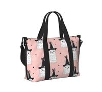 Borsa tote per computer portatile da donna, da lavoro, con stampa di alpaca e strega, borsa da viaggio da donna, da viaggio, da palestra, da uomo, per oggetti personali, borsa da viaggio da uomo