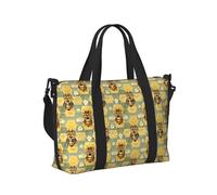 Borsa tote per computer portatile da donna, da lavoro, con stampa di api floreali, borse per la notte, da viaggio, da palestra, da uomo, per oggetti personali, borsa da viaggio a tracolla da uomo