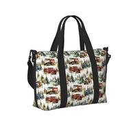 Borsa tote per computer portatile da donna, da lavoro, con stampa di camion retrò della foresta, borse da viaggio per donne, viaggi, palestra, borsone da uomo, borsa da viaggio a tracolla per uomo