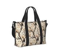 Borsa tote per computer portatile da donna, da lavoro, con stampa di piccoli animali della foresta, borsa da viaggio da donna, borsa da viaggio da palestra, borsa da viaggio per uomini, borsa da