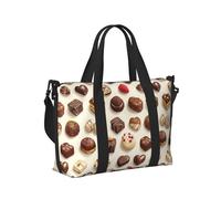 Borsa tote per computer portatile da donna, da lavoro, con stampa di torte al cioccolato, borse da viaggio per donne, viaggi, palestra, borsone da uomo, borsa da viaggio a tracolla per uomo