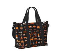 Borsa tote per computer portatile da donna, da lavoro, con stampa moderna di escavatore bulldozer, borsa da viaggio per donna, borsa da viaggio da donna, borsa da palestra da uomo, borsa da viaggio a