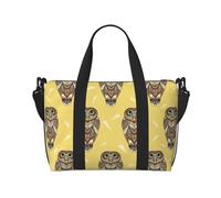 Borsa tote per computer portatile da donna, da lavoro, in stile indiano, con gufo, borsa da viaggio, borsa da palestra per donne e uomini, borsa da viaggio a tracolla per donne e uomini
