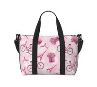 Borsa tote per computer portatile da donna, da lavoro, rosa, romantica, per la notte, per viaggi, palestra, donne, uomini, oggetti personali, borse da viaggio per donne e uomini
