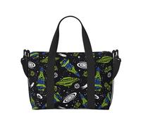 Borsa tote per computer portatile, da donna, lavoro, con razzi spaziali, per la notte, per viaggi, palestra, donne, uomini, oggetti personali, borse da viaggio per donne e uomini