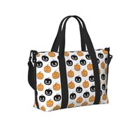 Borsa tote per computer portatile da donna, lavoro, zucche, elementi di Halloween, borsa da palestra per donne e uomini, borsa da viaggio a tracolla per oggetti personali, borse da viaggio per la