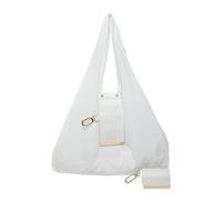 Borsa Tote Per Donne Pieghevole Borsetta In Pelle PU Con Portachiavi