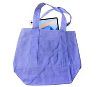 Borsa tote per Halloween da donna, borsa tote per dolcetto o scherzetto di Halloween, leggera e riutilizzabile, per donne, insegnanti, studenti, bambini, ragazze amiche, Viola, Refer to description