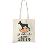 Borsa Tote Per Il Tedesco Pastore La Vita È Migliore
