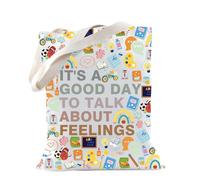 Borsa tote per la salute mentale per la terapia, regalo di amore per se stessi, psicologo, consulente scolastico, terapeuta, Borsa Feelings, medium