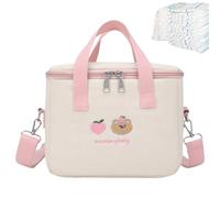 Borsa tote per pannolini, borsa da viaggio per pannolini, graziosa borsa per pannolini, grande capacità, con scomparto isolante, regolabile, per ragazze e ragazzi, uso esterno, organizzazione per la