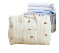 Borsa Tote per Pannolini per Donne Sacca Notturna Ricamata di Grande | Borsa Duffle Per Ospedale Viaggio Lavoro Scuola All'Aperto Shopping Trip