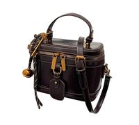 Borsa tote piccola in pelle PU - Borsa elegante a forma di scatola quadrata, borsaa da trasporto minimalista da donna, alla per tutti i giorni, organizer portatile chic | Versatile supporto