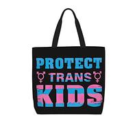 Borsa Tote Protect Trans Kids Borsa Mare Donna Grande Lavabile Riutilizzabile Borsone Da Viaggio, Per Yoga, Quotidiano Vita, Spiaggia