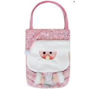 Borsa tote riutilizzabile con comodi manici e Babbo Natale pupazzo di neve motiv