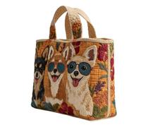 Borsa Tote Tela - Riutilizzabile Grande Capacità | Borsa Tote Con Cerniera Per Shopping | Leggera Durevole Stile Verticale Per Lavoro Viaggio Spiaggia Palestra Sport Scuola Quotidiano Esterno Donne Ra