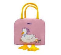 Borsa Tote Termica Piccola Gialla Fredda E Cal - Borsa Per Il Pranzo | Simpatica Borsa Da Picnic Riutilizzabile Calda O Fredda Dal Design A Forma Di | Borsa Per Il Pranzo Da Donna | Per Lav