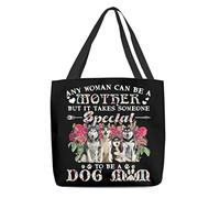 Borsa Tote Tracolla Siberian Husky It Takes Someone Special To Be A Dog Mom Borsa Tela Donna Riutilizzabile Borsa Shopper Con Tasca Interna Borse Di Cotone Per Scuola, Regali, Uso Viaggi