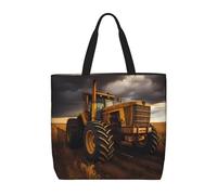 Borsa Tote Tractor In The Field Donna Borsetta Grande Borse A Mano Moda Borsa A Tracolla Per Università Uso Quotidiano Shopping