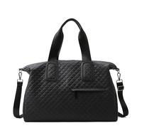 Borsa Tote Trapuntata Hueborne - Borsa Da Palestra Da Donna Di Grande Capacità, Design Multitasche, Essenziale For Il Lavoro E I Viaggi, Leggera(Black)
