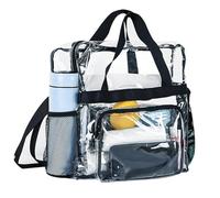 Borsa tote trasparente - Elegante borsa trasparente approvata dallo stadio | Versatile borsa trasparente | cosmetica trasparente durevole perfetta per eventi, viaggi e uso quotidiano
