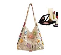 Borsa Tote Uncinetto Borsa Da Spiaggia Floreale Boho