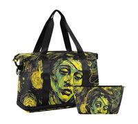 Borsa tote vintage American Comics Tote Bag Carry On con tracolla regolabile per sport di grande capacità, Fumetti Americani Vintage, 1 size