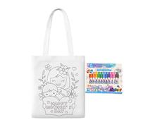 Borsa tote vuota per la festa della mamma, borsa tote per le donne - Borse semplici riutilizzabili | Fornitura di artigianato leggero, accessori per graffiti versatili per adulti, adolescenti, stile 7