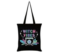 Borsa Tote Witch Vibes 38 x 42 cm in nero