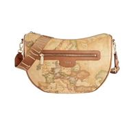 Alviero Martini Prima Classe - Borsa a tracolla mezzaluna in tessuto goffrato Ge