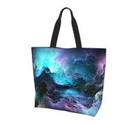 Borsa Tracolla D Graphics Universe Space Printed Borsa A Spalla Riutilizzabile Pieghevole Shopper Bag Per Lavoro Shopping Casa