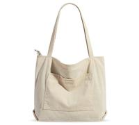 Borsa Tracolla Donna Tote Bag Università in Tela Con Cerniera - Shopping Bag