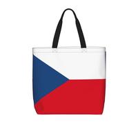 Borsa Tracolla Flag Of The Czech Republic Print Borsa Spesa Grande Riutilizzabile Borsetta Per Donna Shopping Casa