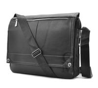 Borsa tracolla nylon pelle uomo porta documenti notebook pc casual grande lavoro