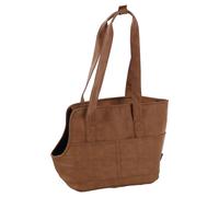 Borsa Tragica Flamingo Peaches Marrone Per Cani 46x23x31,5 Cm In Pelle Sintetica