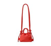 Borsa Trapuntata Borsa a tracolla imbottita piccola alla moda, da donna, firmata, con tracolla, da donna(Red)