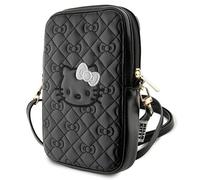 Borsa trapuntata con fiocco Hello Kitty, nera