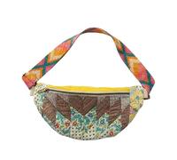 Borsa trapuntata, tracolla regolabile in stile vintage, con tracolla in tessuto Boemia, per viaggi all'aperto, escursionismo, ciclismo, sport pic-nic, per donne e ragazze, d, Se référer au