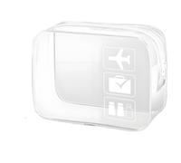 Borsa Trasparente 1/4 pezzi Borsa da trucco trasparente con cerniera, organizer for uomo e donna, borsa da viaggio trasparente for cosmetici, articoli da toeletta e trucco.(White,2pcs)