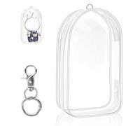 Borsa Trasparente Borse Portaoggetti per Abiti per Bambole da 17 cm Accessori Bambola di Peluche Classica Borsa da Esposizione in PVC Abiti Accessori Organizer per Abiti (no muñeca)