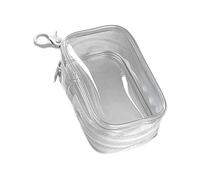 borsa trasparente - Custodia trasparente attaccata al portachiavi, borsa con cerniera, borsa multifunzione per cavi di ricarica, custodia antipolvere per riporre cavi di ricarica, cuffie