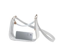 Borsa trasparente da donna, borsa tote trasparente con tracolla regolabile | Borsa morbida da donna, trasparente, per concerti, festival, eventi, spiaggia, viaggi, scuola, lavoro, pranzo