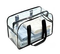 Borsa trasparente impermeabile | Foldable Large Organizer Tote | Clear Shoulder Bag For Beach - Packing School Travel Moving Makeup Clothes