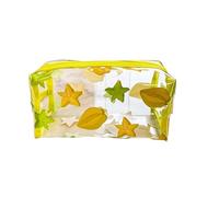 Borsa Trasparente In Pvc 2 pezzi sacchetto for trucco frutta borsa cosmetica margherita buste con cerniera custodia da toilette portatile for le donne viaggi vacanze organizzazione del bagno Borsa Tra
