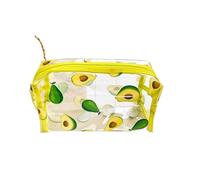 Borsa Trasparente In Pvc 2 pezzi sacchetto for trucco frutta borsa cosmetica margherita buste con cerniera custodia da toilette portatile for le donne viaggi vacanze organizzazione del bagno Borsa Tra