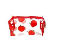 Borsa Trasparente In Pvc 2 pezzi sacchetto for trucco frutta borsa cosmetica margherita buste con cerniera custodia da toilette portatile for le donne viaggi vacanze organizzazione del bagno Borsa Tra