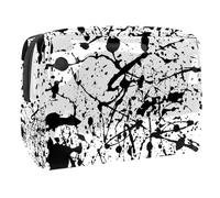 Borsa trasparente per cosmetici in PVC con cerniera per articoli da toeletta borsa portatile impermeabile per cosmetici borsa organizer in plastica per il bagno di vacanza, meteora spaziale,