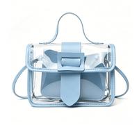 Borsa trasparente per eventi da stadio, piccola borsa trasparente approvata dallo stadio, borsa da donna con manico superiore per concerti sportivi