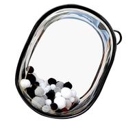 Borsa trasparente per il trasporto delle bambole, custodia portatile e contenitore per figure, piccola borsa per bambole, spessa, multifunzionale, per gite al parco e viaggi, Nero , Refer to